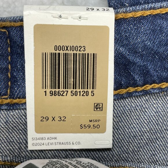 Levis Jeans Mens 537 29x32 Western Bootcut Dark Wash Mid Rise Denim NWT - Picture 8 of 12